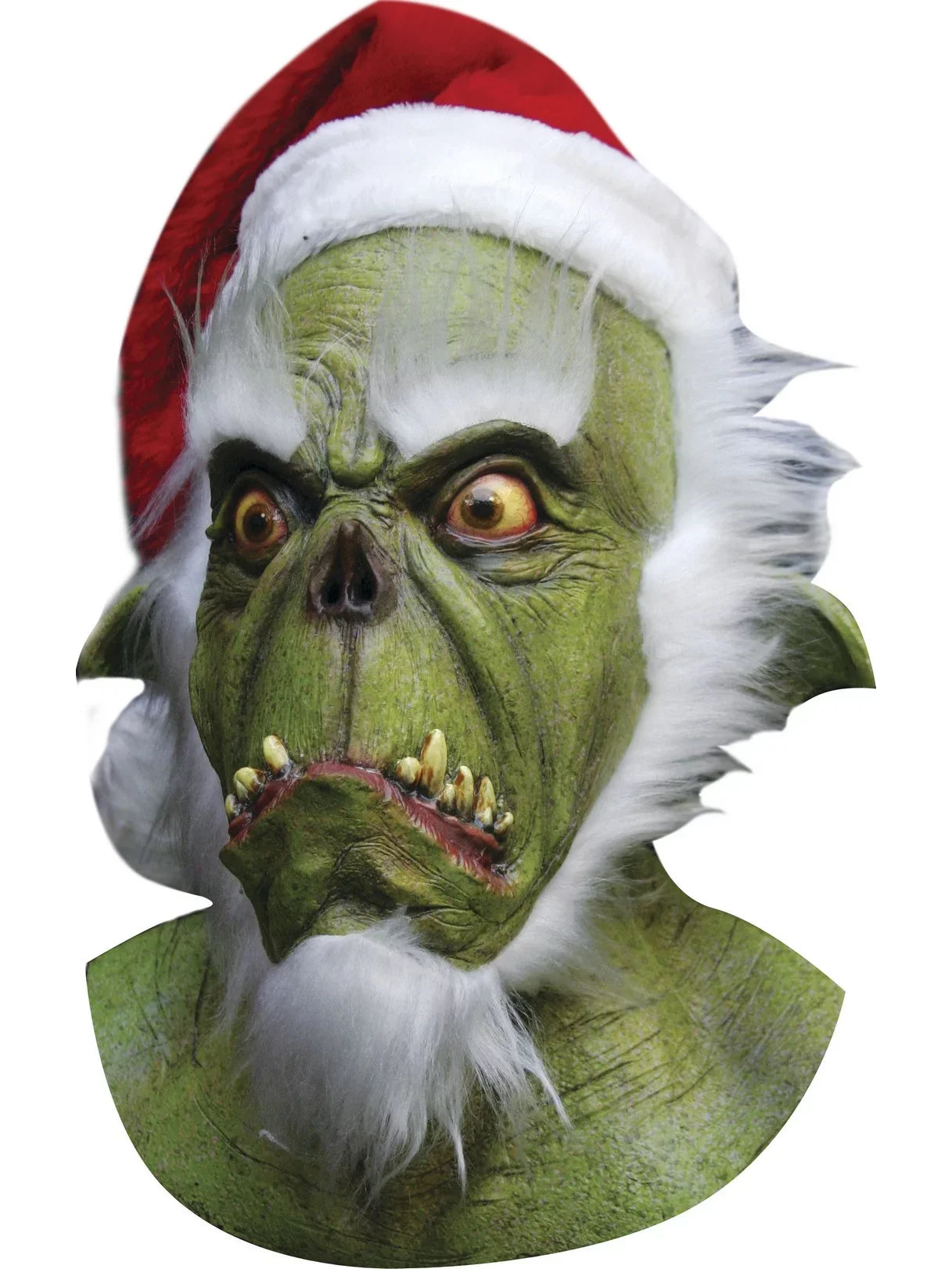 Ghoulish Productions - Green Santa Mask - One Size