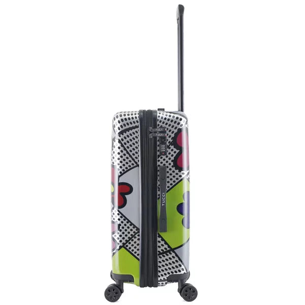 TUCCI Disegno - Pop Art Flower Dots 24-inch Medium Hardside Luggage