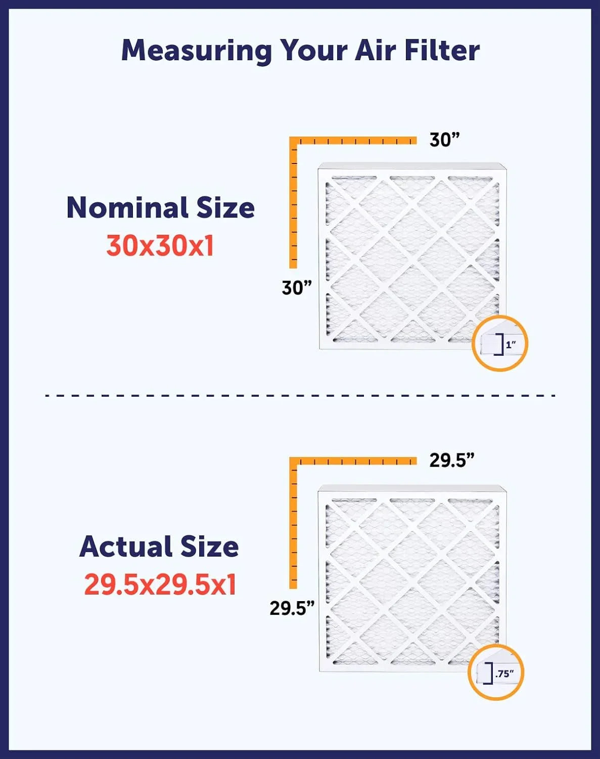 Filter King 15.5x12.5x1 Air Filter | 4-PACK | MERV 8 HVAC Pleated A/C Furnace Filters | MADE IN USA | Actual Size: 15.5 x 12.5 x .75"