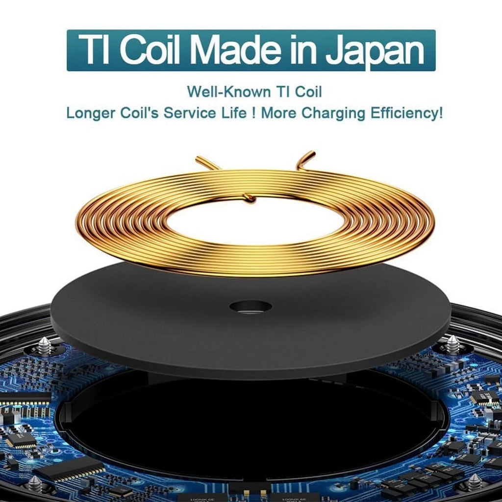 10W Fast Charging Ultra Slim Wireless Charger Pad w 18W Compact Adaptive Fast USB Home Wall AC Charger K3K for Nokia Lumia 1020 - Razer Phone 2 - Samsung Galaxy S9+ S9, S8+ S8 S7 S6 Edge+ Edge