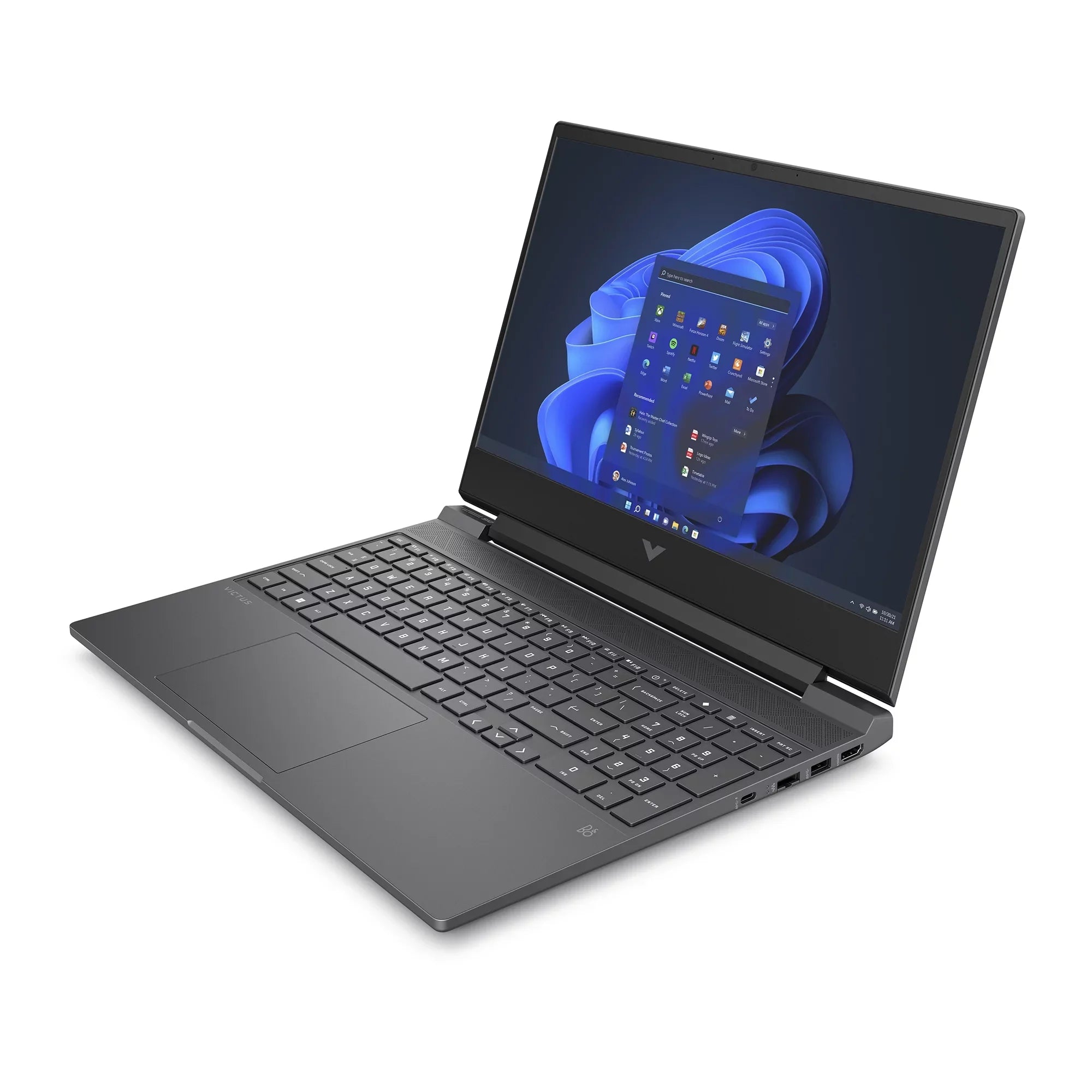 HP Victus 15.6" Notebook NVIDIA GeForce RTX 3050 8GB RAM 512GB SSD Mica Silver - Intel Core i5 i5-12500H - NVIDIA GeForce RTX 3050 - HP Wide Vision 720p HD camera - Wi-Fi 6 - Windows 11 Home