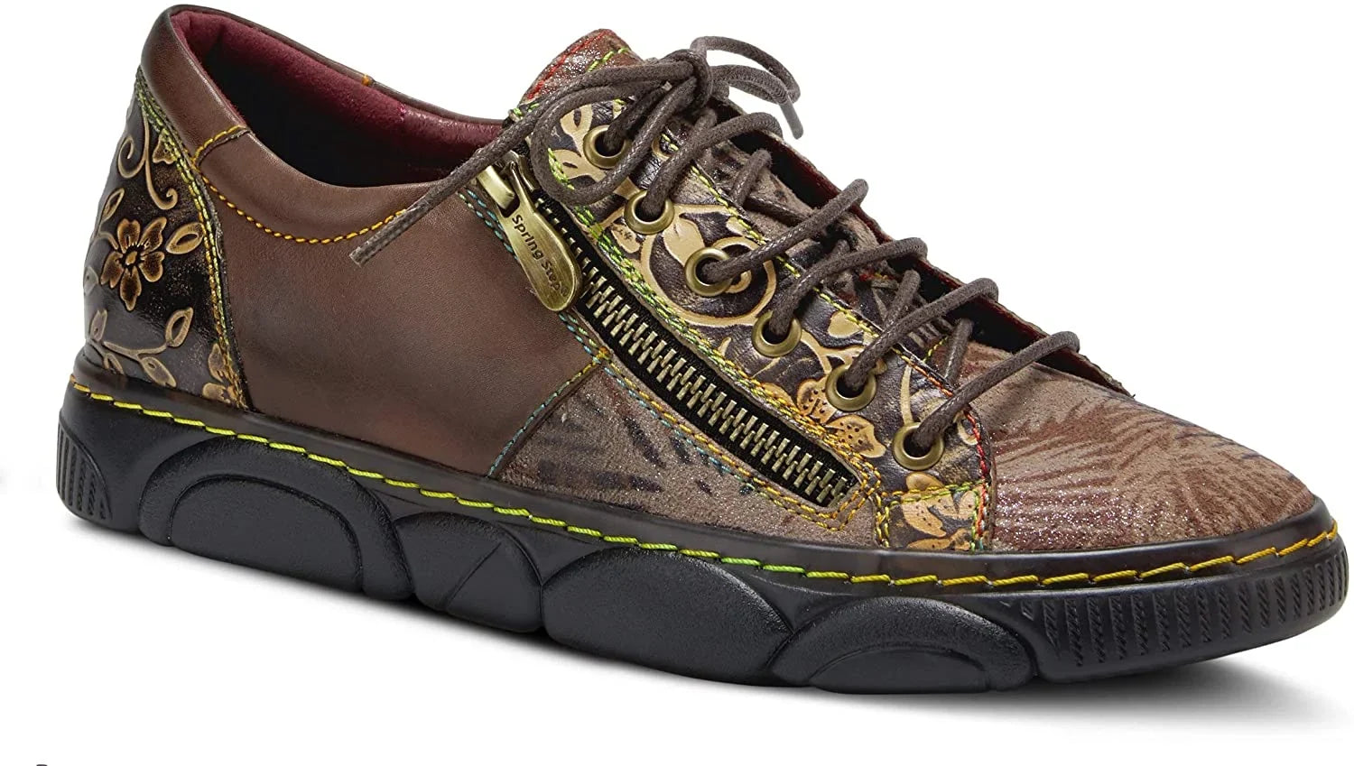 Spring Step LArtiste Womens Danli Sneaker 5.5-6 Taupe Multi