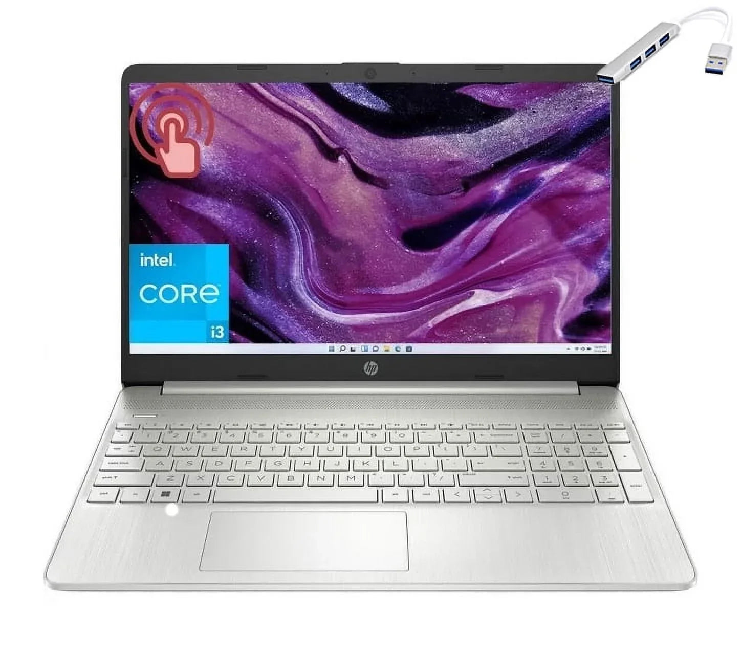 HP Business Laptop, 15.6" Touchscreen, Intel Core i3-1115G4, 32GB RAM, 1TB SSD, Intel UHD Graphics, Wi-Fi, Bluetooth, Win11 Home in S