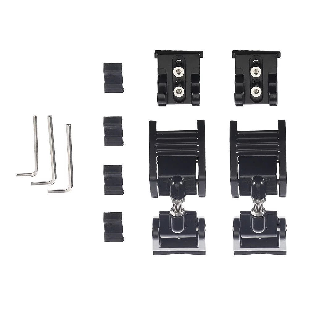 Onemayship 2 Pack Front Hood Latch Lock Catch for Jeep Wrangler JK 07-18 US Secure Vehicle Protection-Black