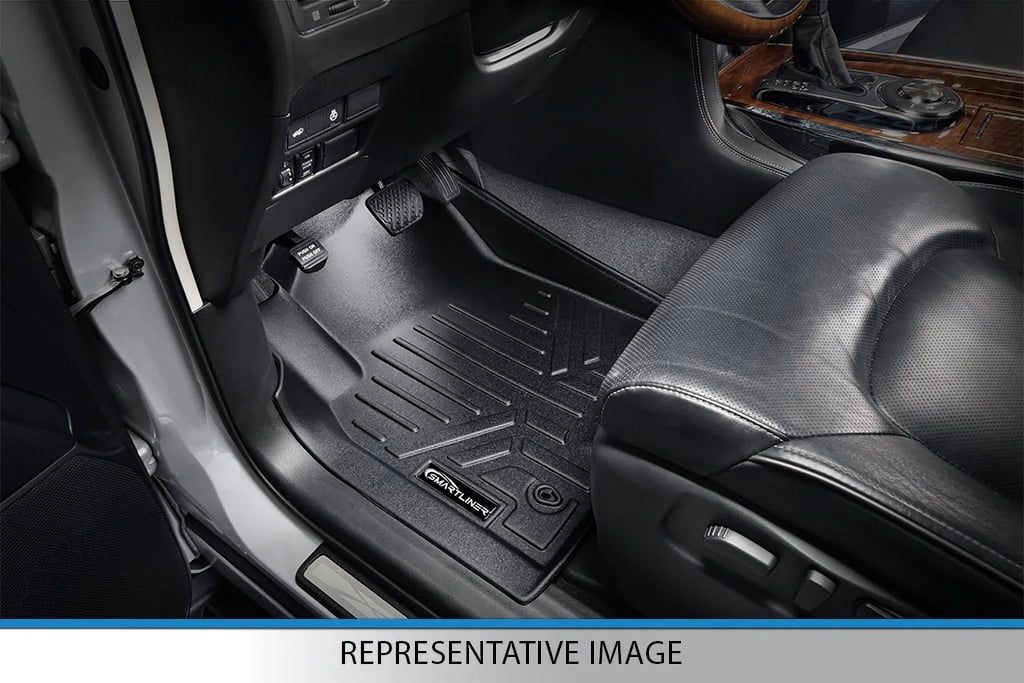 Smartliner All Climate Floor Mats 3 Rows Black Set for 2017-21 Chrysler Pacifica