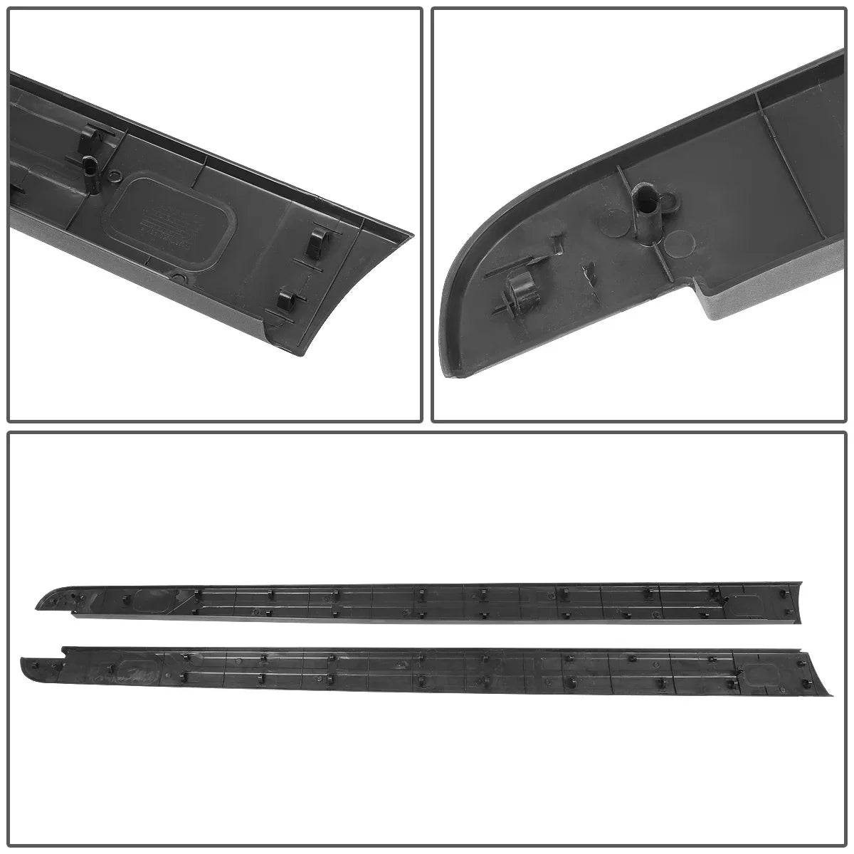 DNA Motoring ZTL-Y-0107 For 2014 to 2020 Toyota Tundra 5.5 ft Factory Style Flat Tailgate Bed Rail Cap Protector Left+Right Side Trim Panel 15 16 17 18 19