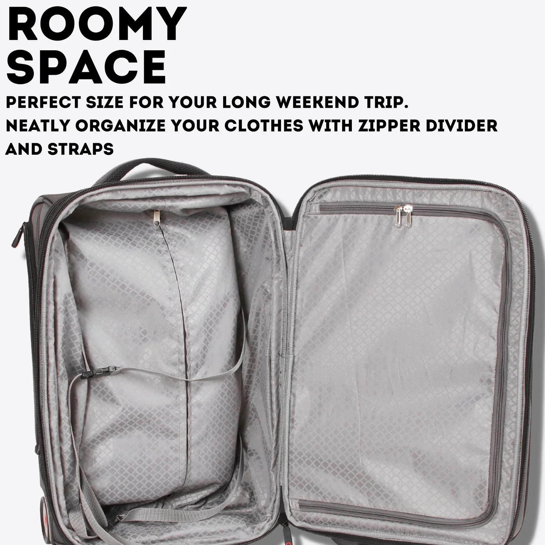 J World Bay Business Carry-on Rolling Backpack for Travel and Commute, Black