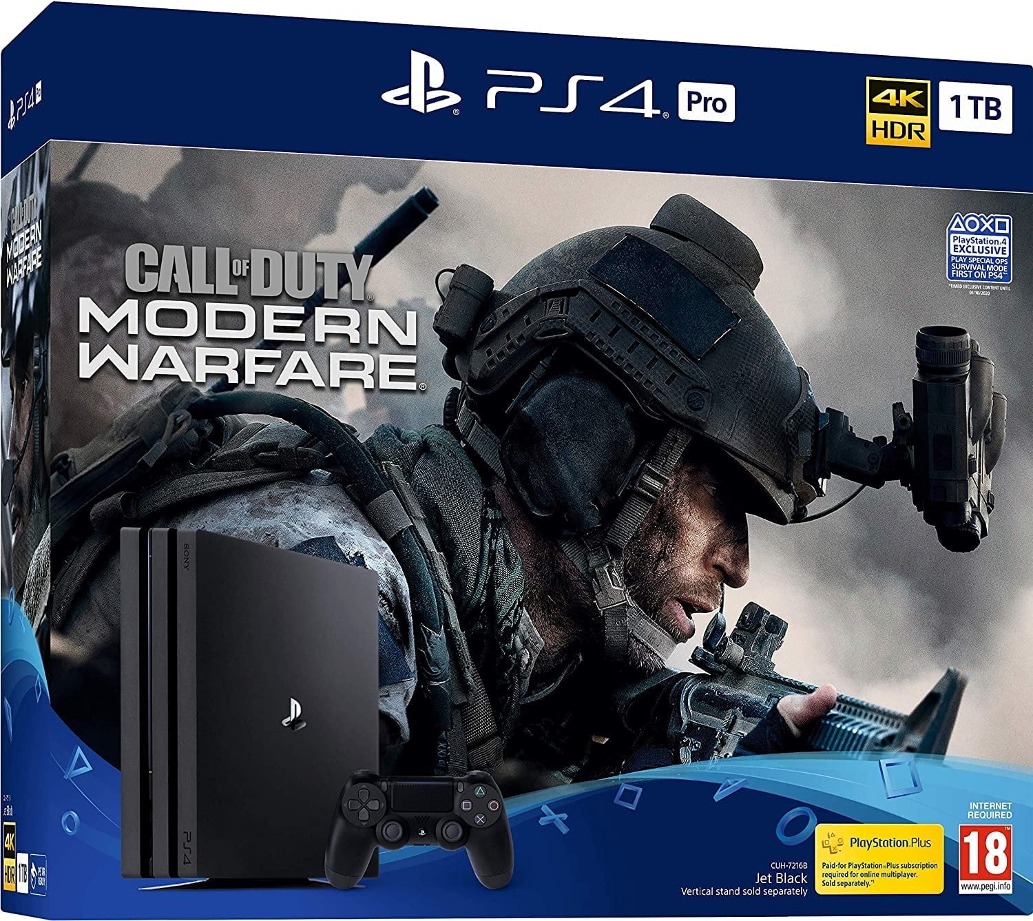 Pre-Owned Call Of Duty: Modern Warfare PS4 Pro Bundle PS4 For PlayStation 4 COD (Refurbished: Good)