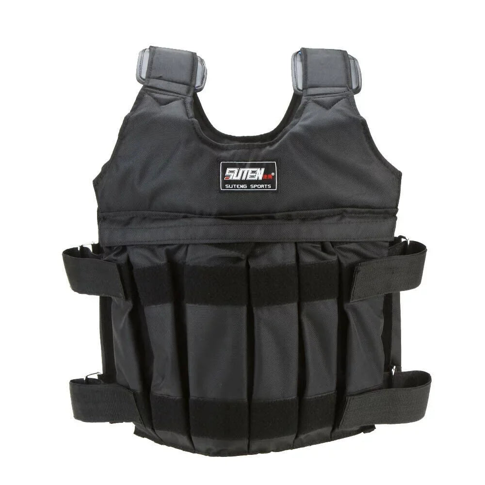 Gym Weighted 44lbs-110lbs Running Workout Weight Vest Adjustable Weight Vest Training Fitness Adjustable 110LBS(50KG)