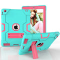 iPad 2 Case,iPad 3 Case,iPad 4 Case, Allytech Three Layer Shockproof Armor Defender Protective Case Wrap with Kickstand for iPad 2nd Gen / iPad 3rd Gen / iPad 4th Generation (Aqua/Rosegold)
