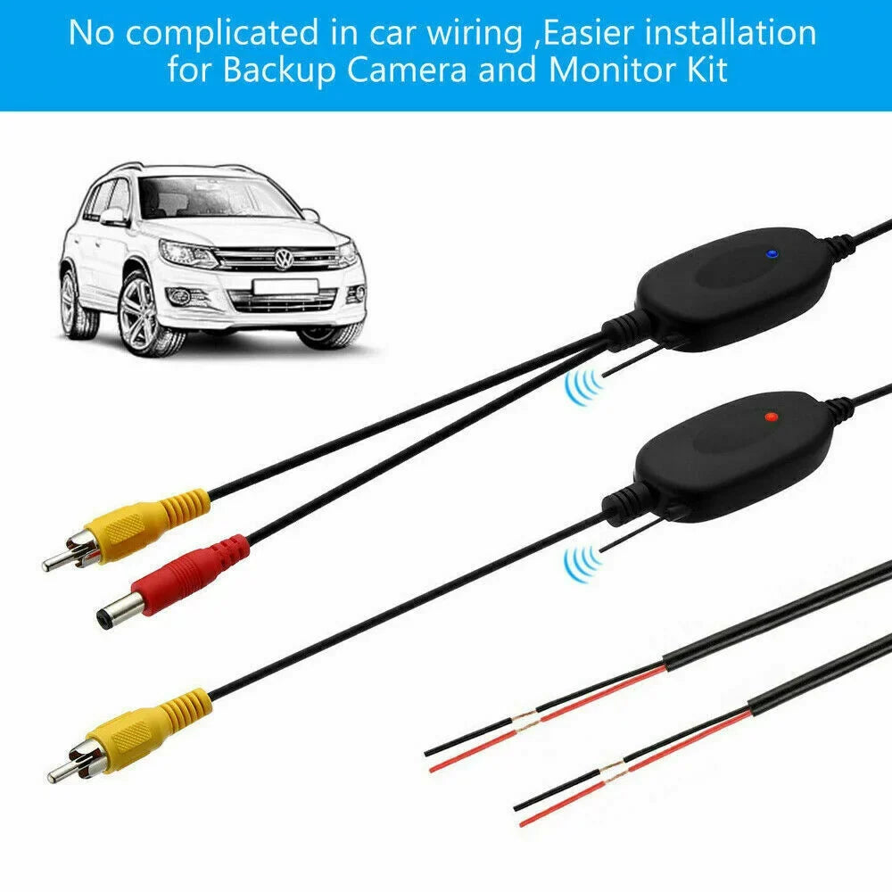 Wireless Backup Camera System 170° 5" TFT LCD Rear View Monitor IP67 Waterproof Night Vision Reverse Camera for Car MPV SUV RV