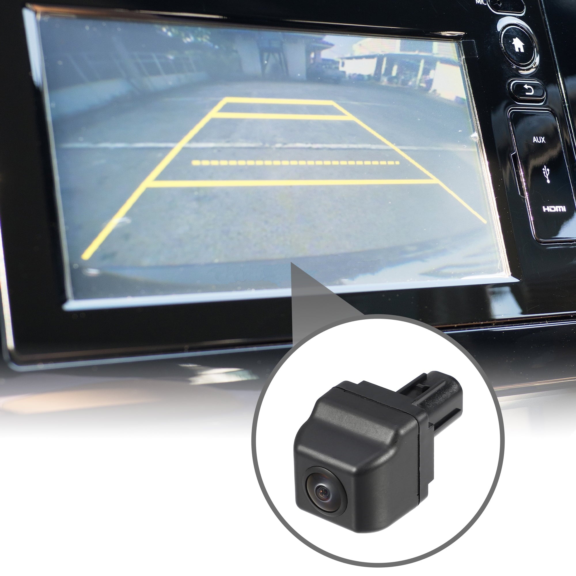 Rear View Back Up Camera No.86790-0P020 for Toyota Alphard 2008-2017 Plastic Black