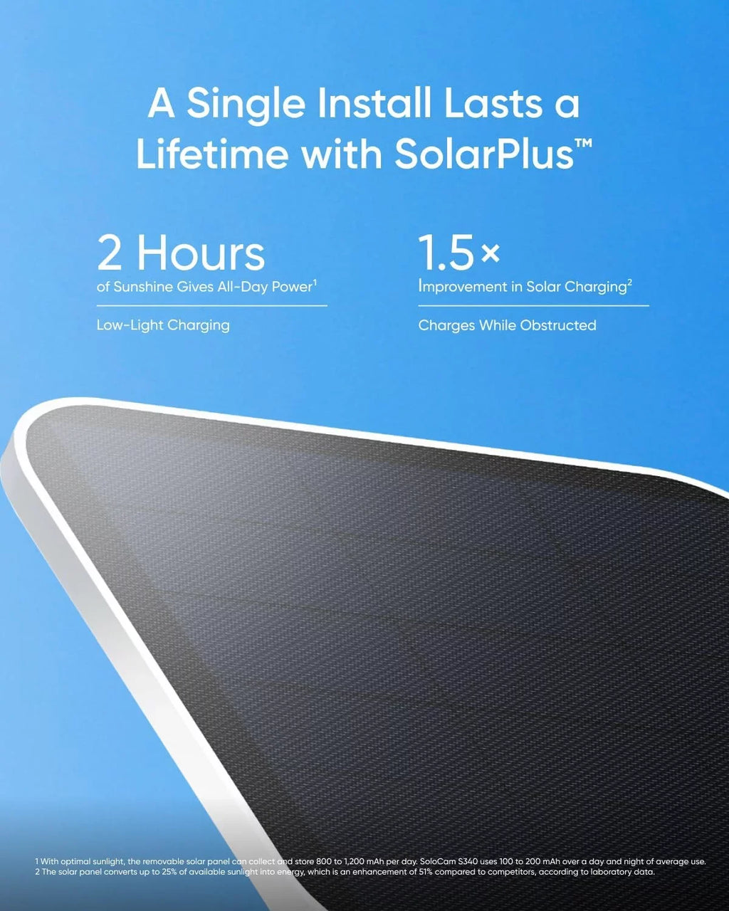eufy Security SoloCam S340, Solar Security Camera, Wireless Outdoor Camera, 360° Surveillance, No Blind Spots, 2.4 GHz Wi-Fi, No Monthly Fee, HomeBase S380 Fitting