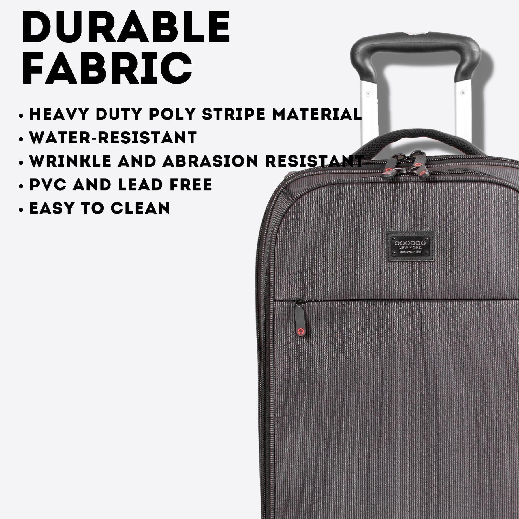 J World Bay Business Carry-on Rolling Backpack for Travel and Commute, Black