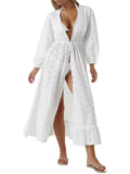 Melissa Odabash Womens Embroidered Long Shield