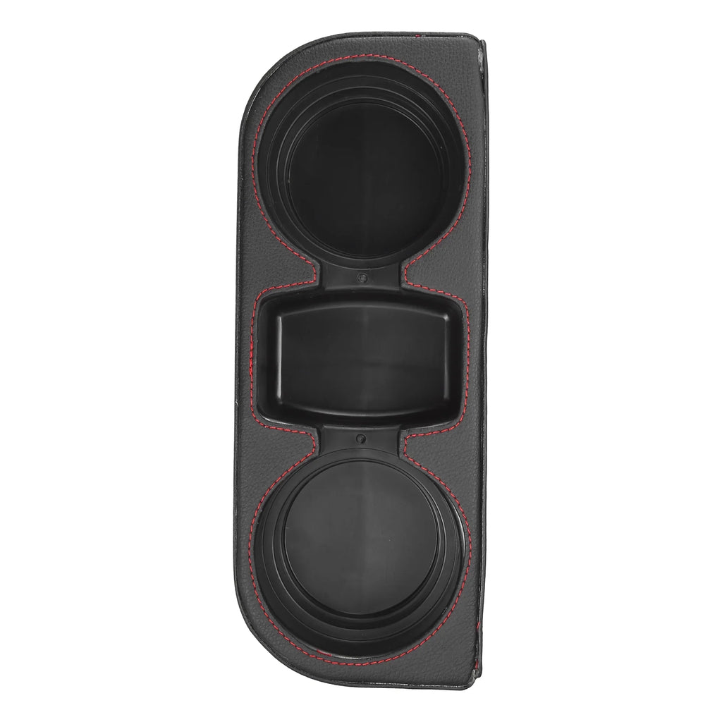 Car Seat Gap Filler Multi-function Cup Holder Car Seat Organizer Console Side Pocket Storage Box Black Red