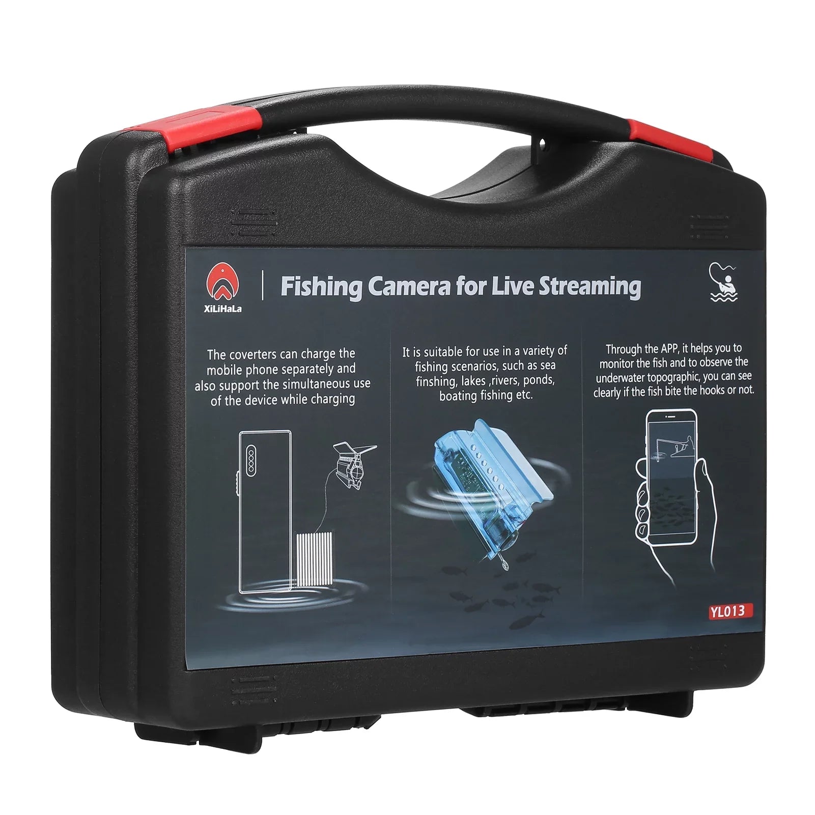 Gofishup 1080P Underwater Fishing Camera Fish Finder with APP Control, Live Video for Ice Lake Sea Craft Kayak Fishing