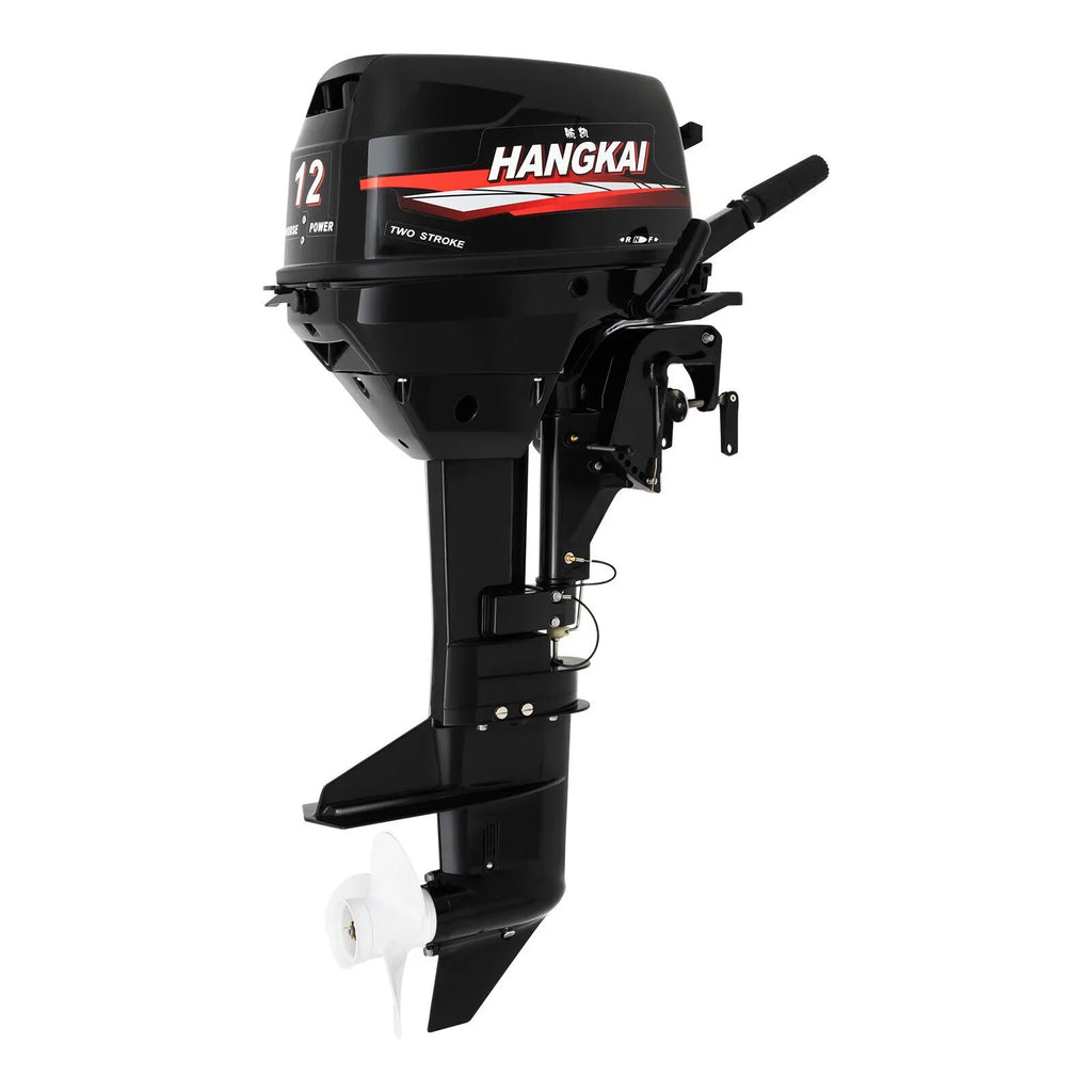 Outboard Motor, 2 Stroke 12 hp 169cc Heavy Duty Craft Engine Fishing Watercraft Motor w/CDI System Water Cooling System (2 Stroke 12 hp)