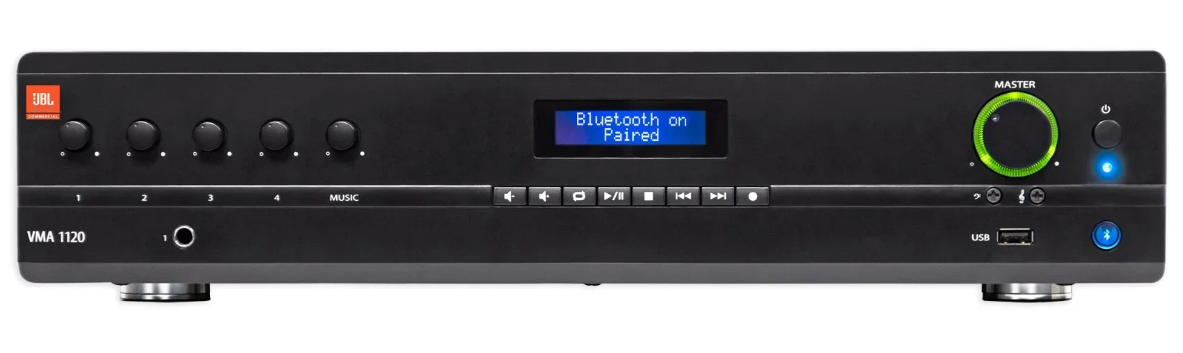 JBL VMA1120 Commercial/Restaurant 70v Bluetooth Mixer/Amplifier+6) Wall Speakers