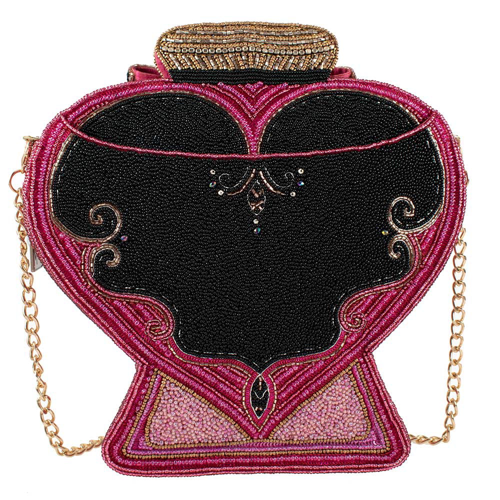 Mary Frances LOVE POTION Pink Bottle Beaded Handbag Purse NEW