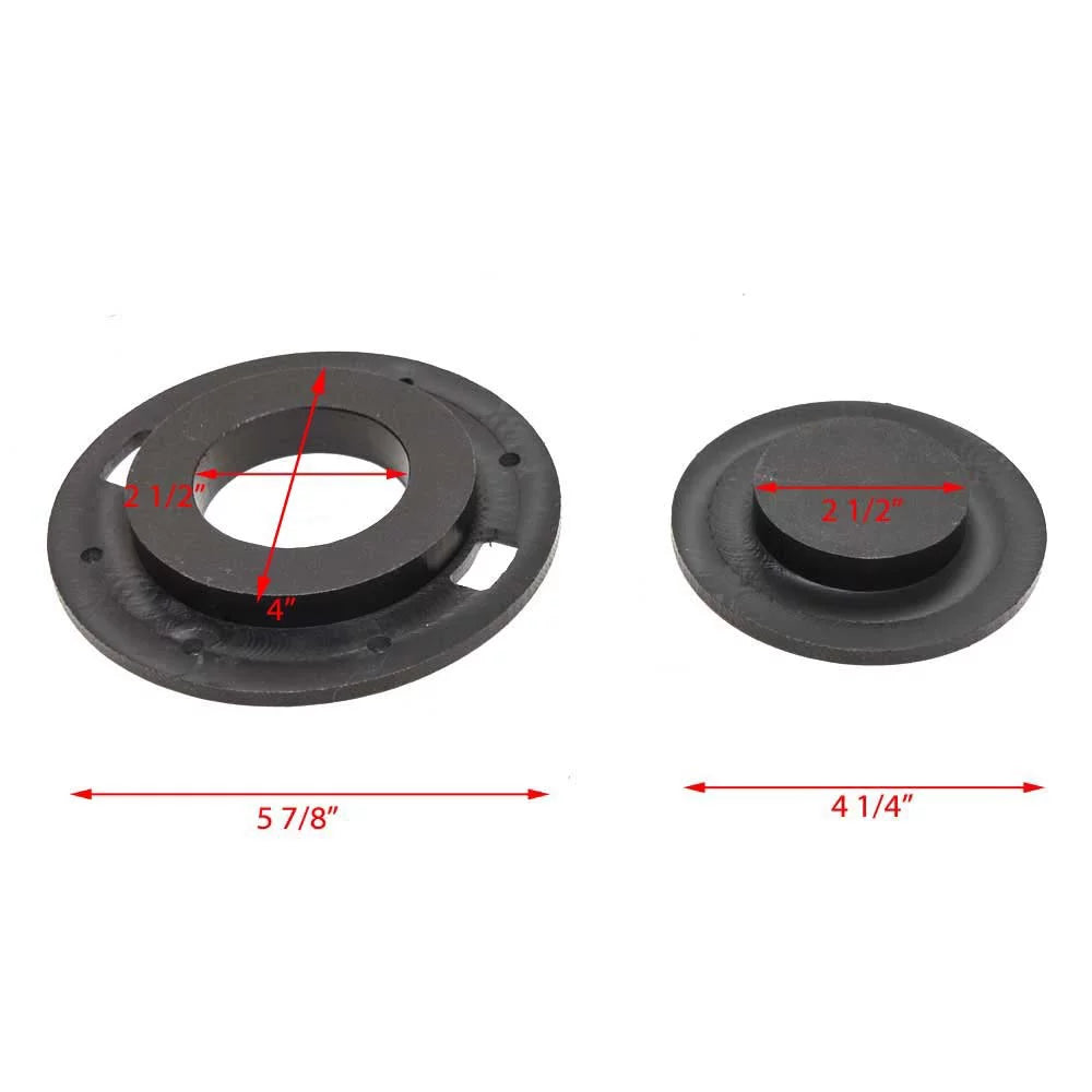 Lowe Watercraft Deck Plate 2128329 | Ski Pylon 2 1/2 Inch Black Starboard