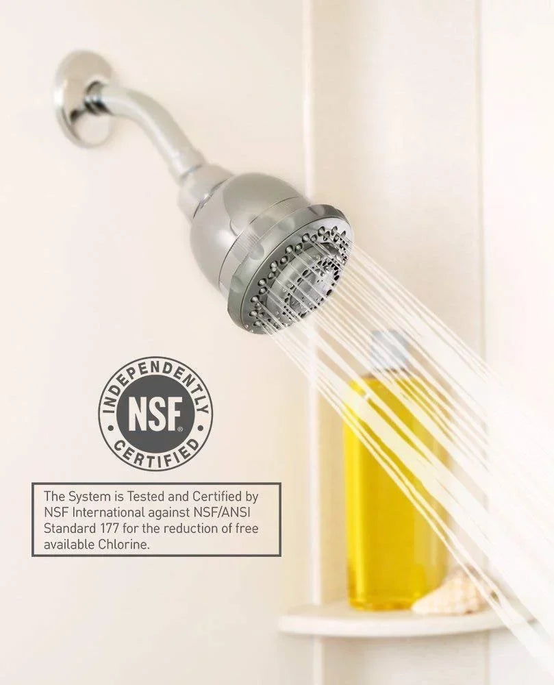 Culligan WSH-C125 Wall-Mounted Filtered Shower Head with Massage, Chrome Finish