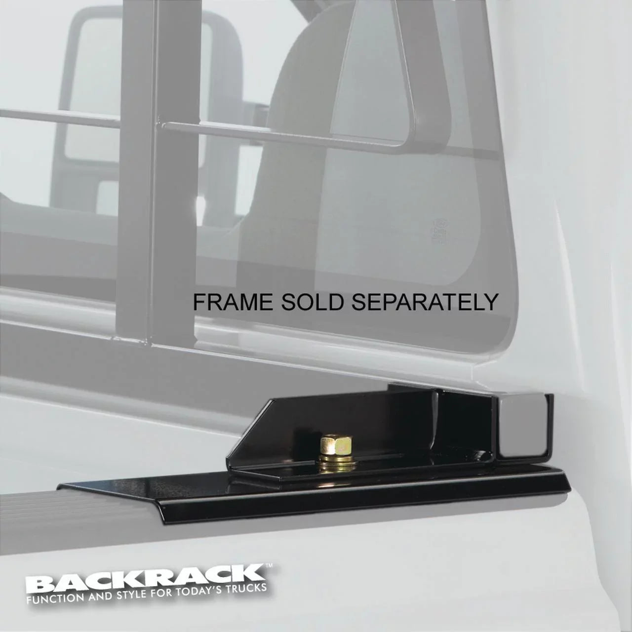 BACKRACK by RealTruck | Hardware Kit for use w/ Standard Bed, Black, No Drill Suitable with 1993-2014 Ford Ranger; 1993 Mazda B2200/B2600; 1994-2009 Mazda B2300; 1998-2001 B2500; 1994-2009 B4000
