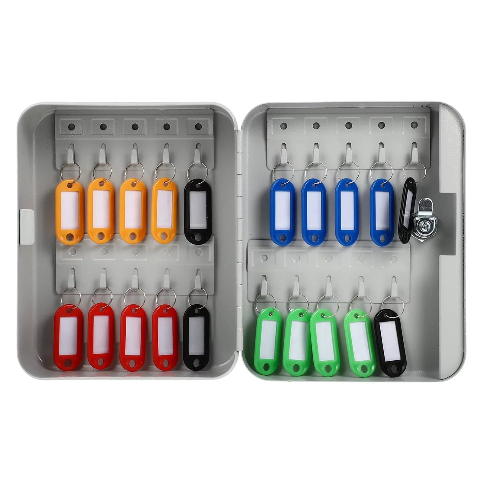 Etereauty Key Wall Box Mount Lock Case Security Organizer Cabinet Storage Holder Management Safe Locking Hanging Car