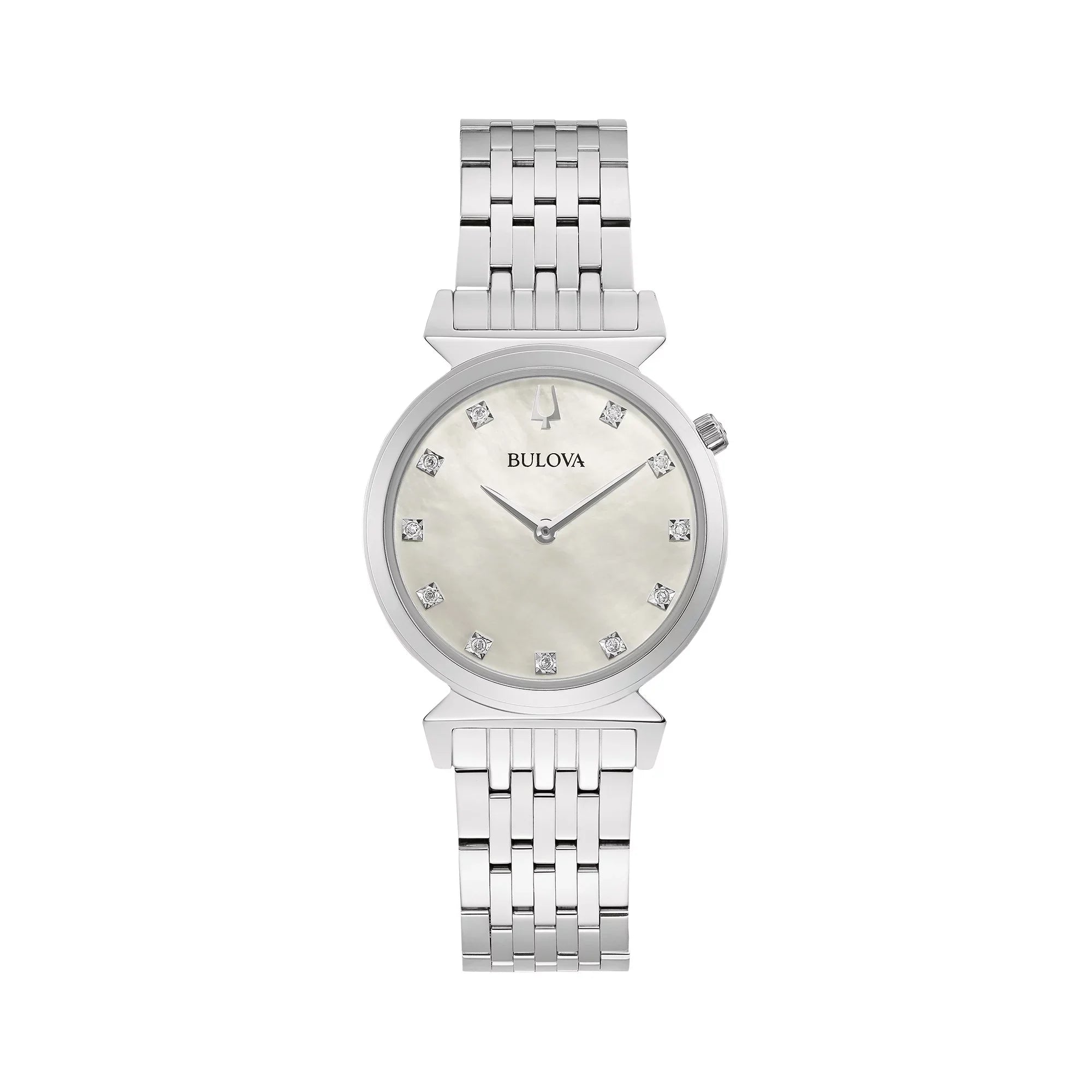 Bulova Women's Regatta Diamond Accent Stainless Steel Watch 96P216