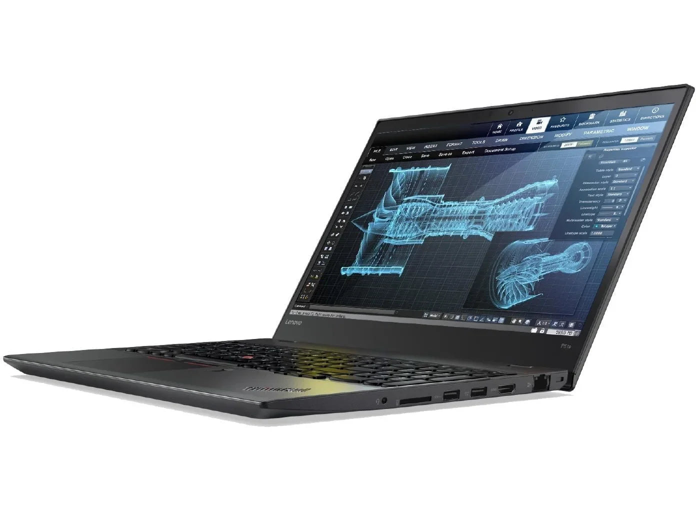 Lenovo ThinkPad P51s Mobile Workstation Laptop - Windows 7 Pro, Core i7-7600U, 8GB RAM, 256GB SSD, 15.6" 4K UHD 3840x2160 IPS Display, IR Cam, NVIDIA Quadro M520M, Backlit Keyboard, Smart Card Reader