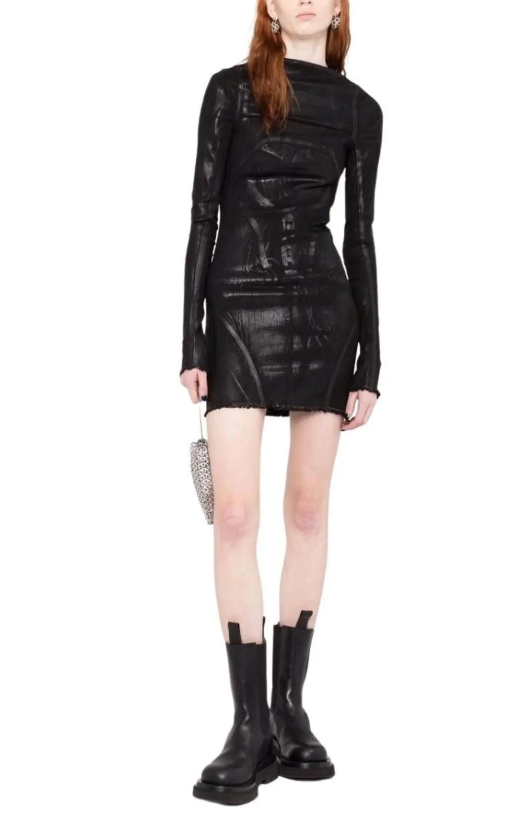 Open-back Mini Cotton Dress