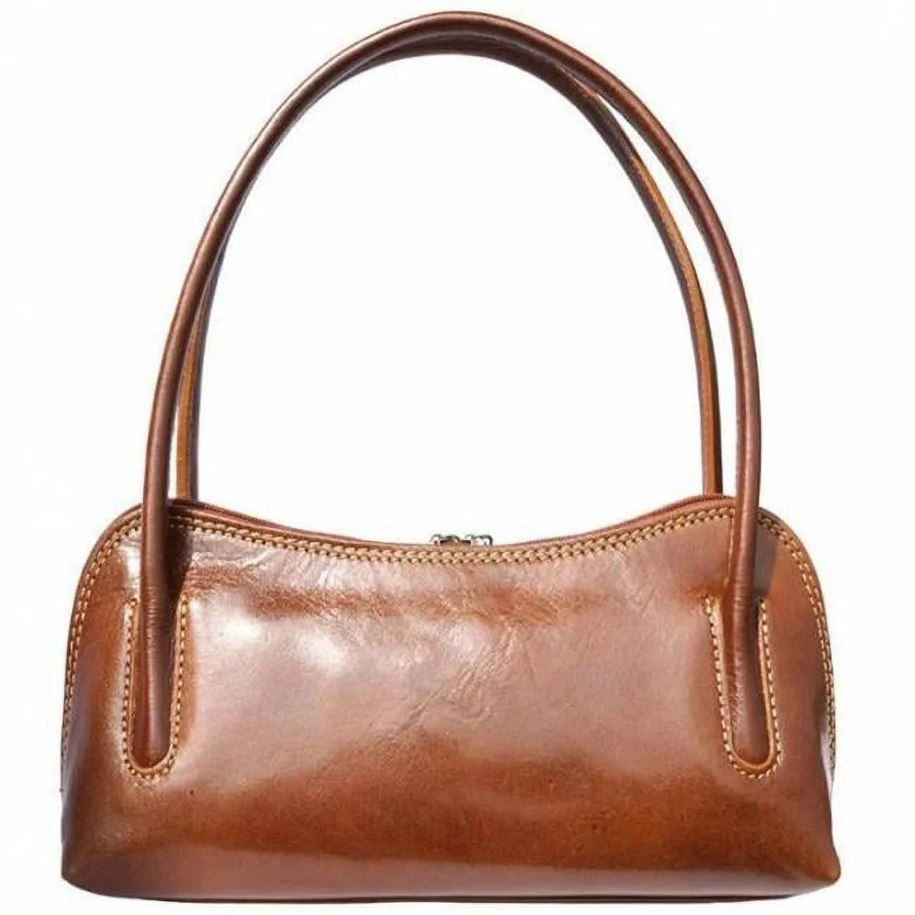 Italian Artisan 79-6886-Tan Serafina Womens Luxury Handmade Shoulder Leather Handbag, Tan