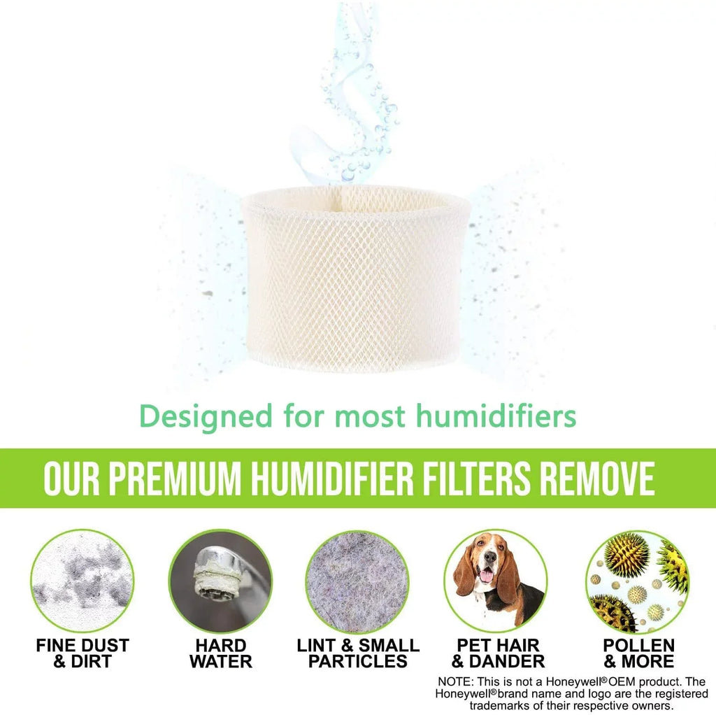 ITidyHome 4-Pack Replacement for Emerson MAF2 Moist air Wicking Humidifier Filter Designed to Fitting with Emerson Part # MAF2 & Kenmore Part # 15508, Noma Part #EF2.