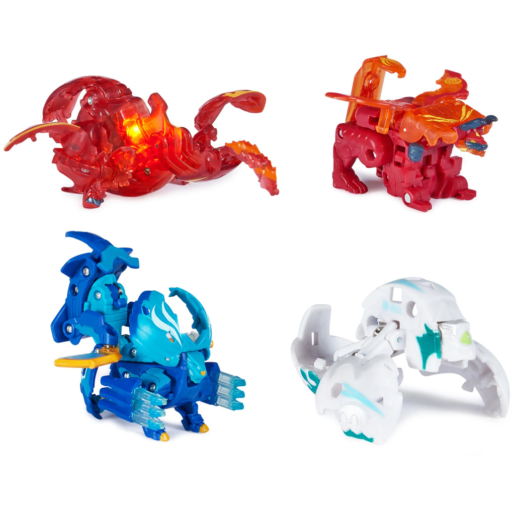 Bakugan Legends Collection 4-Pack, Cycloid Bakugan, Arcleon Geogan, Nillious Nova and more