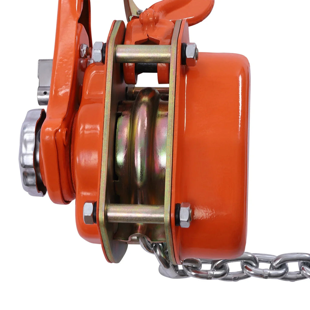 DENEST 0.75T Lever Block Chain Hoist Come Along Puller 10Ft Chain Lifter Ratchet Type