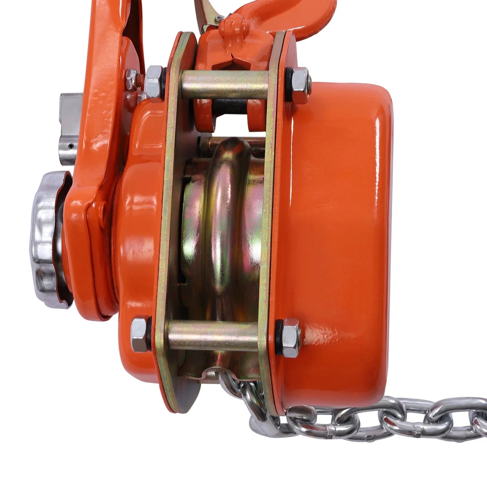 DENEST 0.75T Lever Block Chain Hoist Come Along Puller 10Ft Chain Lifter Ratchet Type