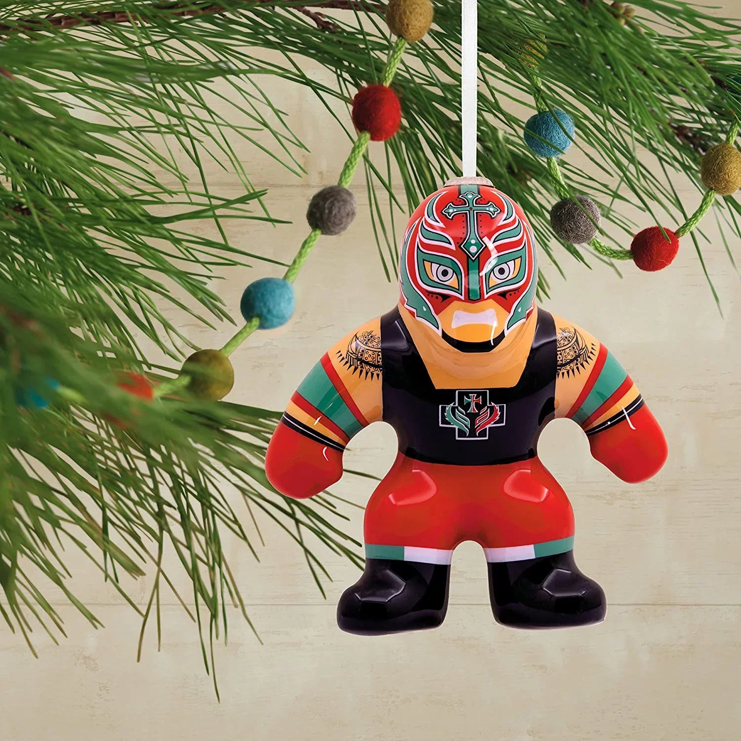 Hallmark Ornaments (WWE John Cena and Rey Mysterio Decoupage), Set of 2
