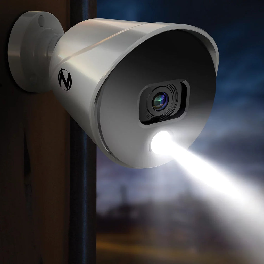 Night Owl Bluetooth 8 Channel DVR with 1TB Hard Drive, and 4 Wired 1080p HD Spotlight Security Cameras, Outdoor, HDMI Connector