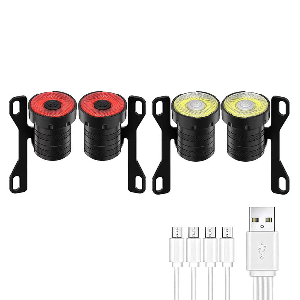OWSOO Skateboard USB Rechargeable Skateboard Longboard Front and Rear Set with 4-in-1 Charging Cable
