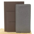 Pre-Owned Louis Vuitton LOUIS VUITTON Taiga Portefeuille Brother Bifold Long Wallet Glacier M32653 (Good)