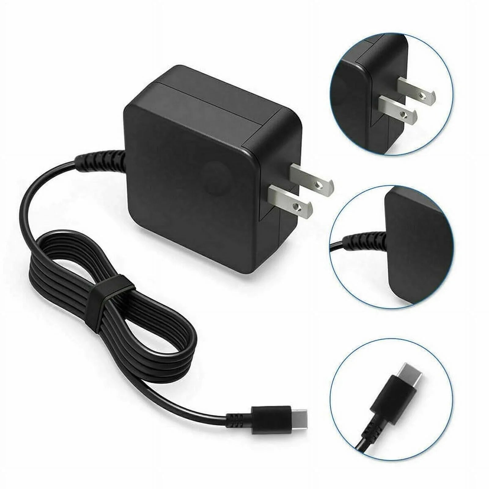 Nuxkst 65W Max Type-C Adapter for Dell XPS 13 7390 2-in-1 Power Supply