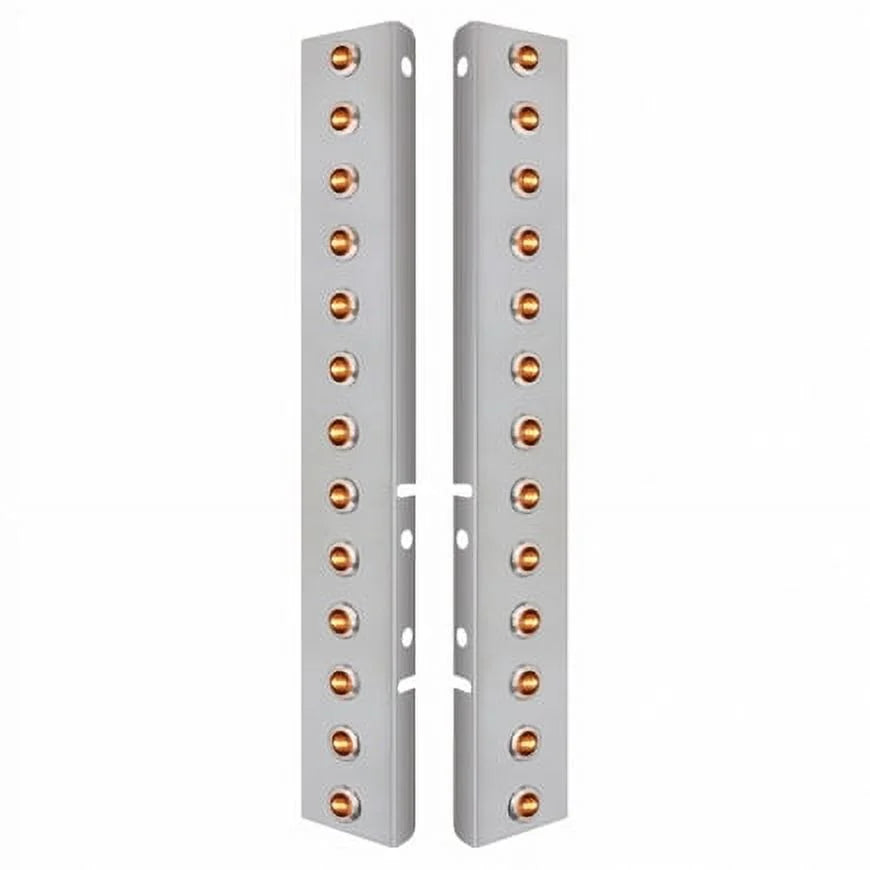 United Pacific 34476 Air Cleaner Light Bar Front, Stainless Steel, With
