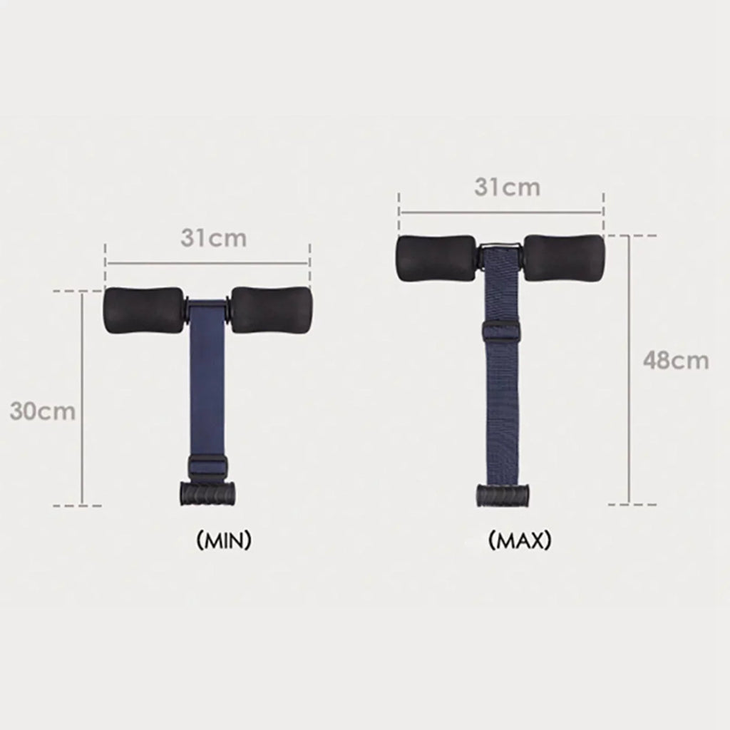 Portable Nordic Hamstring Strap Abdominal Workout Sit Abdominal Exercise Padded Bar