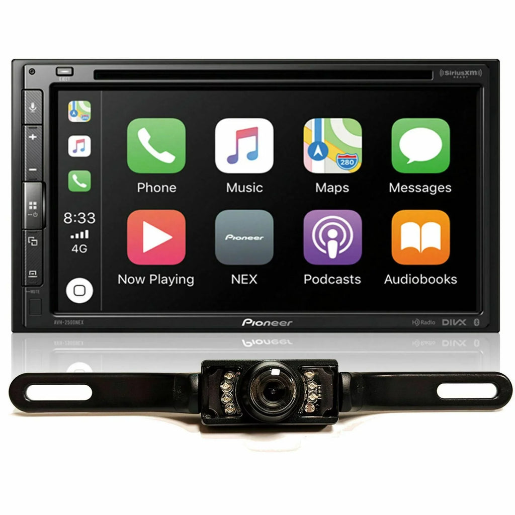 PIONEER AVH-2500NEX CD DVD USB BLUETOOTH CAR PLAY ANDROID & License Plate Camera