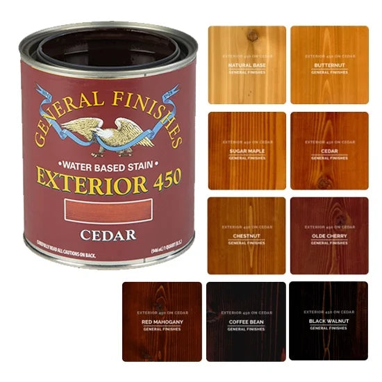 General Finishes, EXTERIOR 450 STAINS, Black Walnut, Quart