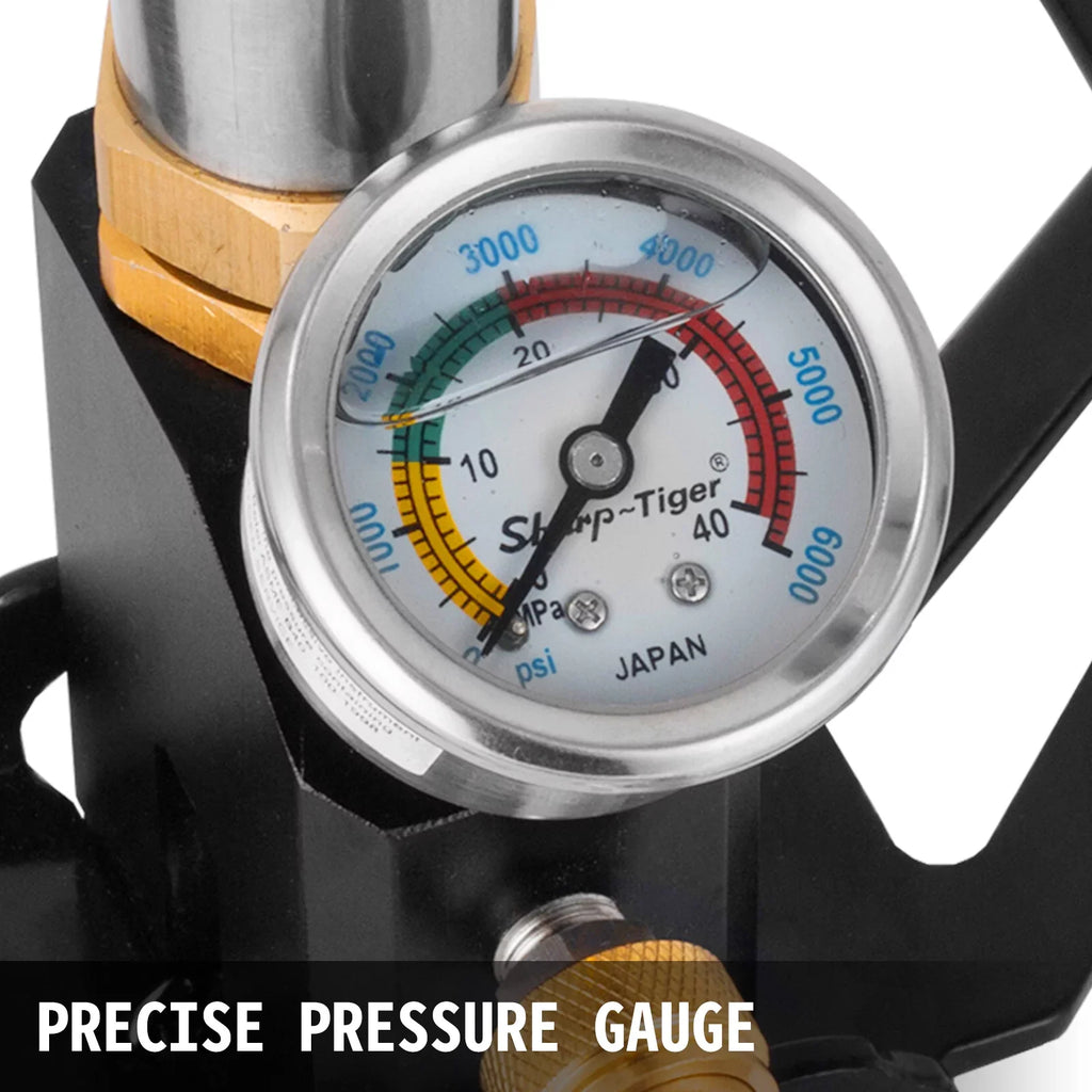 BENTISM 3 Stage PCP Air Gun Rifle Filling Stirrup Pump Hand Pump 4500PSI Charging Black New