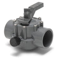 Zodiac Jandy/Teledyne Laars Diverter Valve, 2" s/2-1/2" spg Pos Seal, 2 Way, Gray Part # 2876