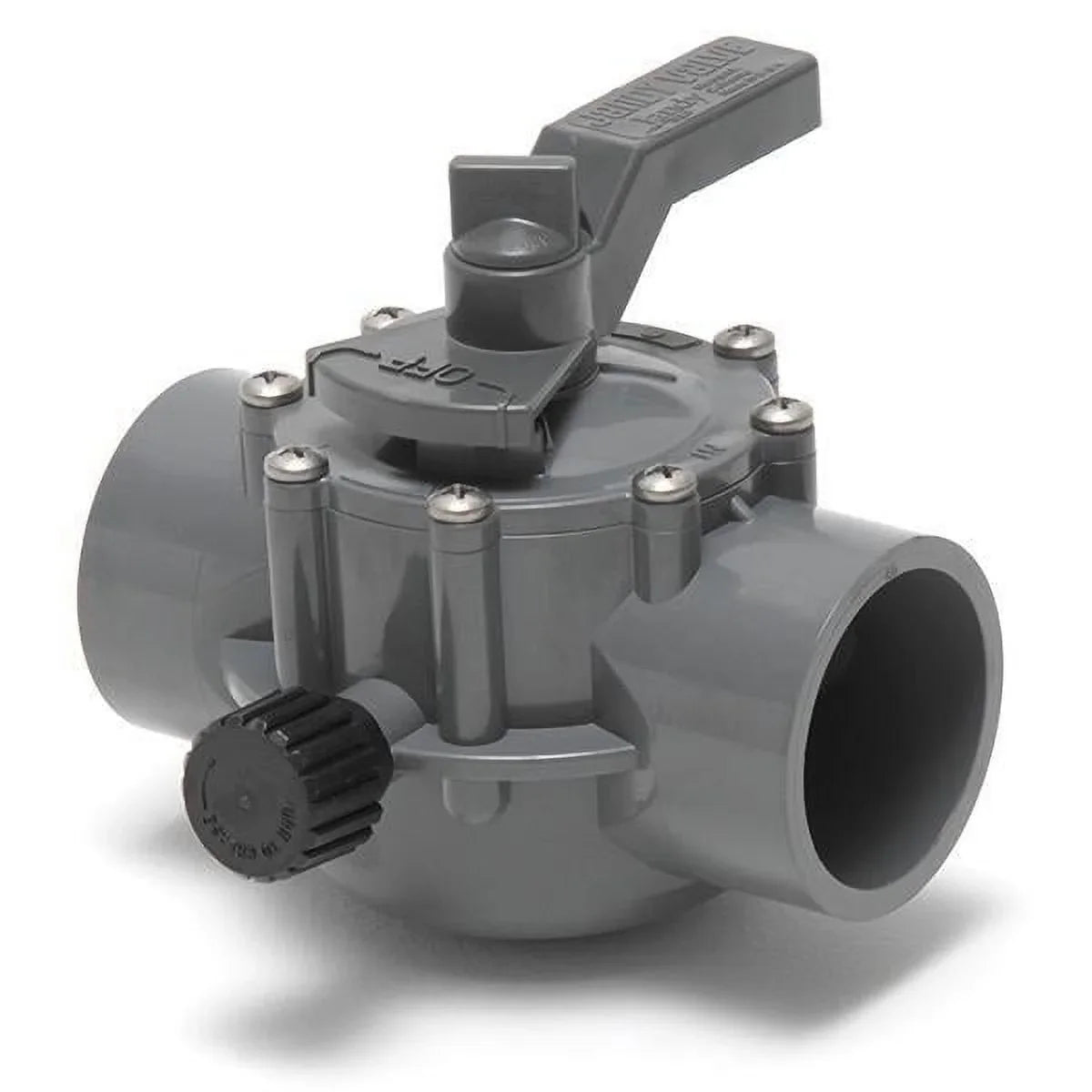 Zodiac Jandy/Teledyne Laars Diverter Valve, 2" s/2-1/2" spg Pos Seal, 2 Way, Gray Part # 2876
