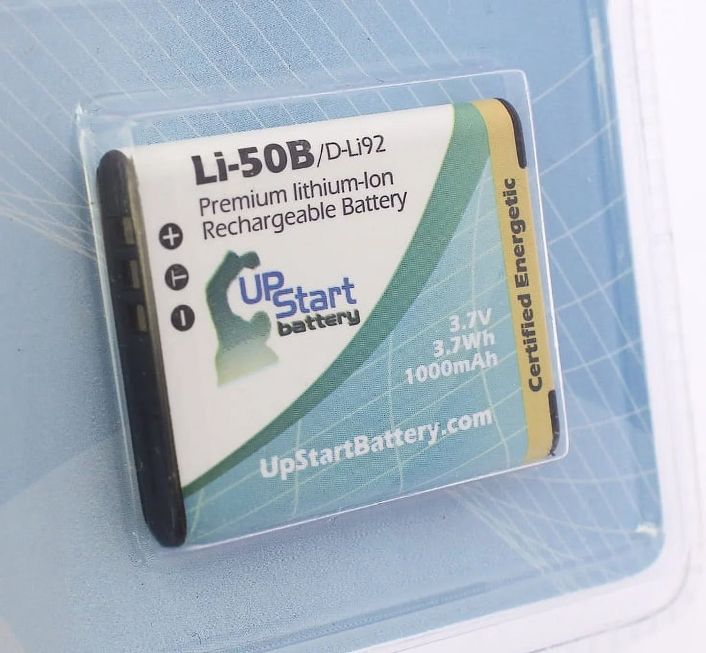 2x Pack - UpStart Battery Olympus Tough TG-610 Battery - Replacement for Olympus LI-50B Digital Camera Battery (1000mAh, 3.7V, Lithium-Ion)
