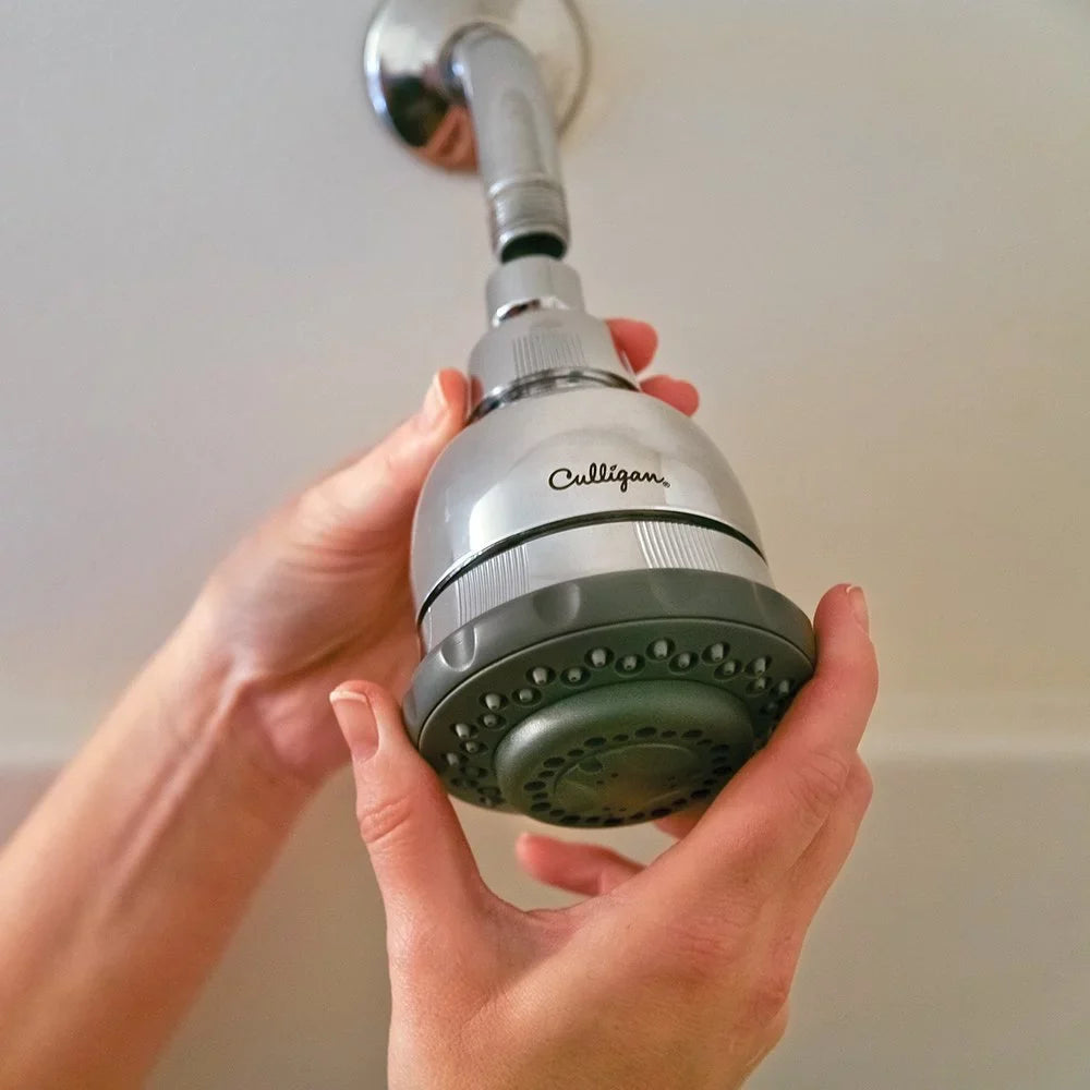 Culligan WSH-C125 Wall-Mounted Filtered Shower Head with Massage, Chrome Finish